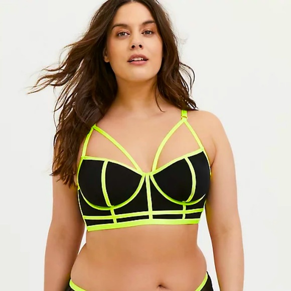 torrid Other - Torrid Neon Green Longline Underwire Bra